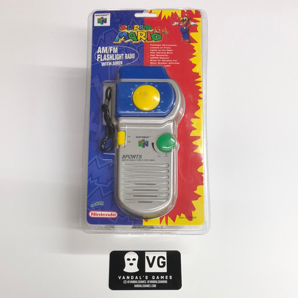 Toys - Super Mario 64 AM / FM Flashlight Radio Siren Nintendo 64 Brand –  vandalsgaming