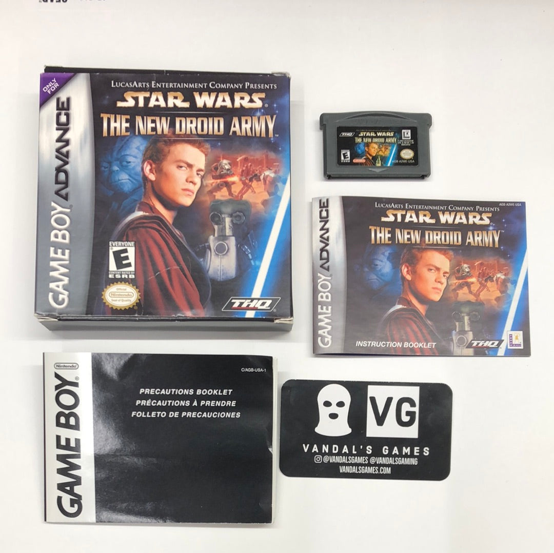 GBA - Star Wars the New Droid Army Nintendo Gameboy Advance Complete #1112