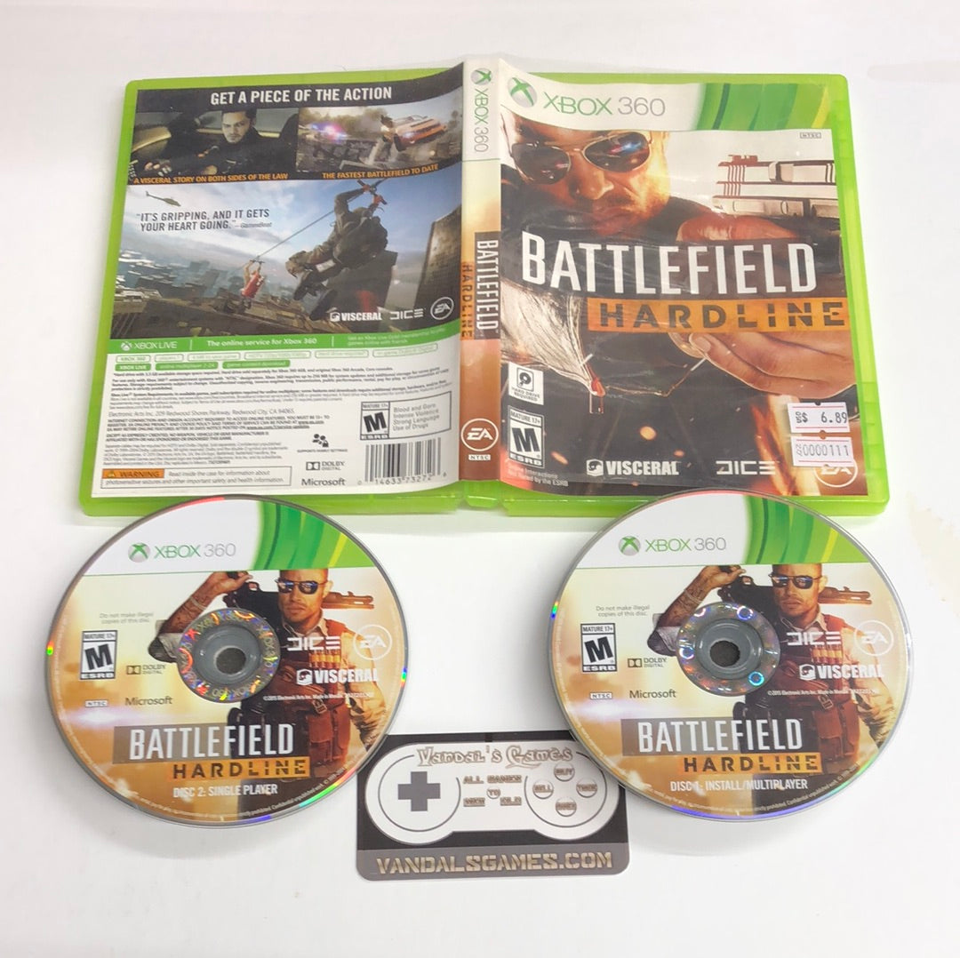 Xbox 360 - Battlefield Hardline Microsoft Xbox 360 With Case #111
