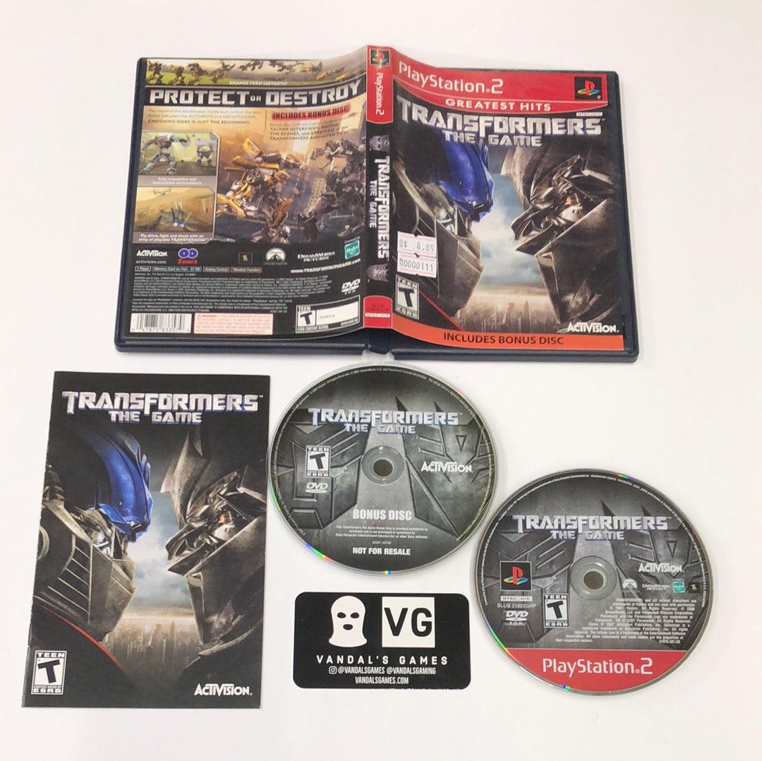 Ps2 - Transformers The Game GH w/ Bonus Disc Sony PlayStation 2 Complete #111