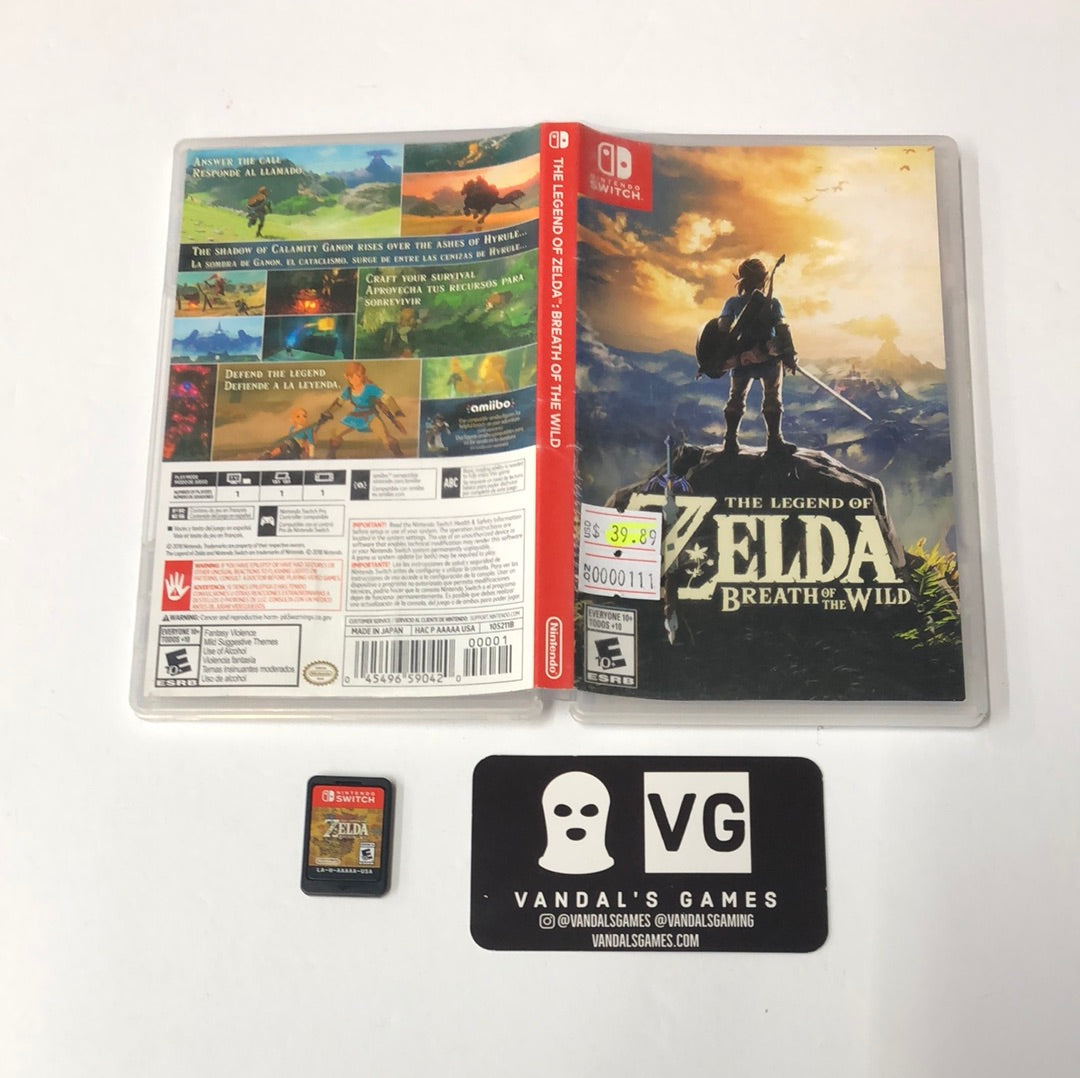 Switch - The Legend of Zelda Breath of the Wild Nintendo Switch With Case #111