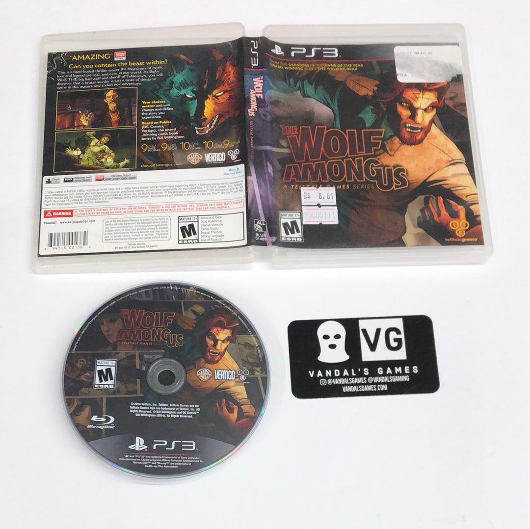 Ps3 - The Wolf Among Us Sony PlayStation 3 W/ Case #111