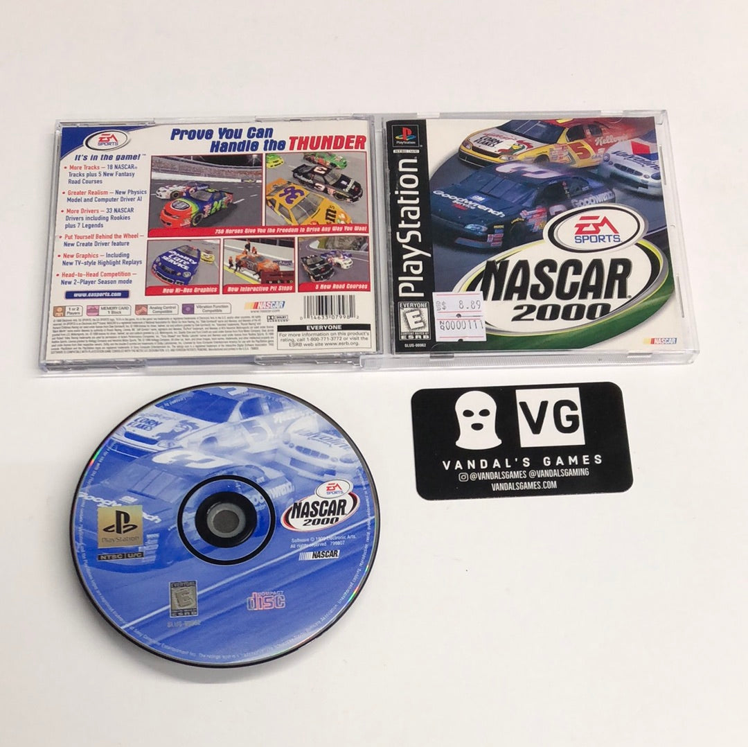 Ps1 - Nascar 2000 W/ New Case Sony PlayStation 1 Complete #111