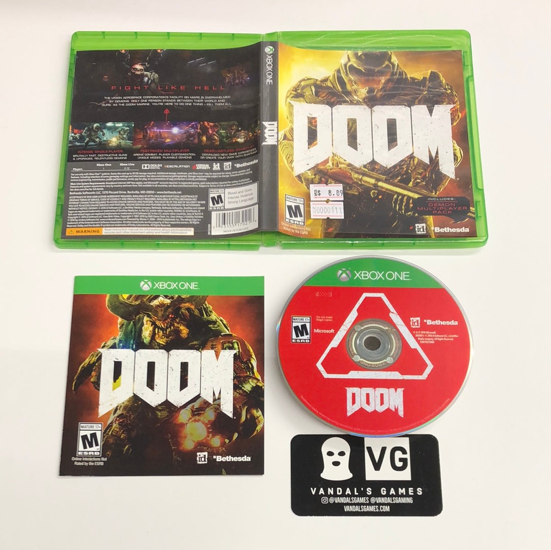 Xbox One - Doom Microsoft Xbox One Complete #111
