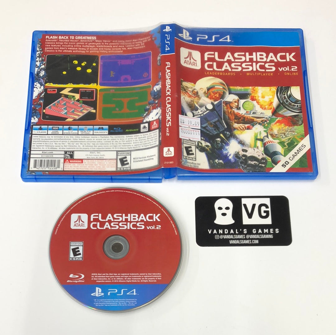 Ps4 - Atari Flashback Classics Vol 2 Sony PlayStation 4 W/ Case #111