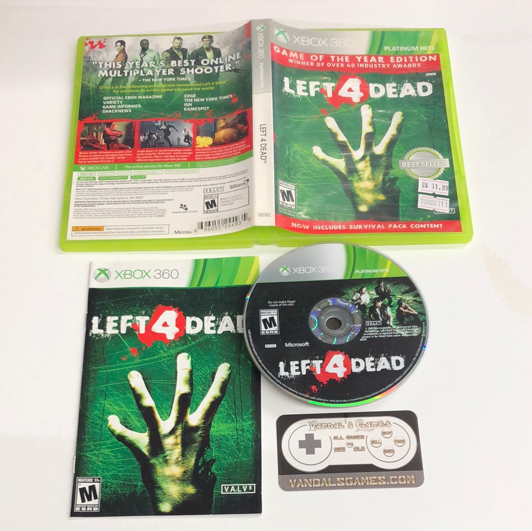 Xbox 360 - Left 4 Dead Game of The Year Edition Microsoft Xbox 360 Complete #111