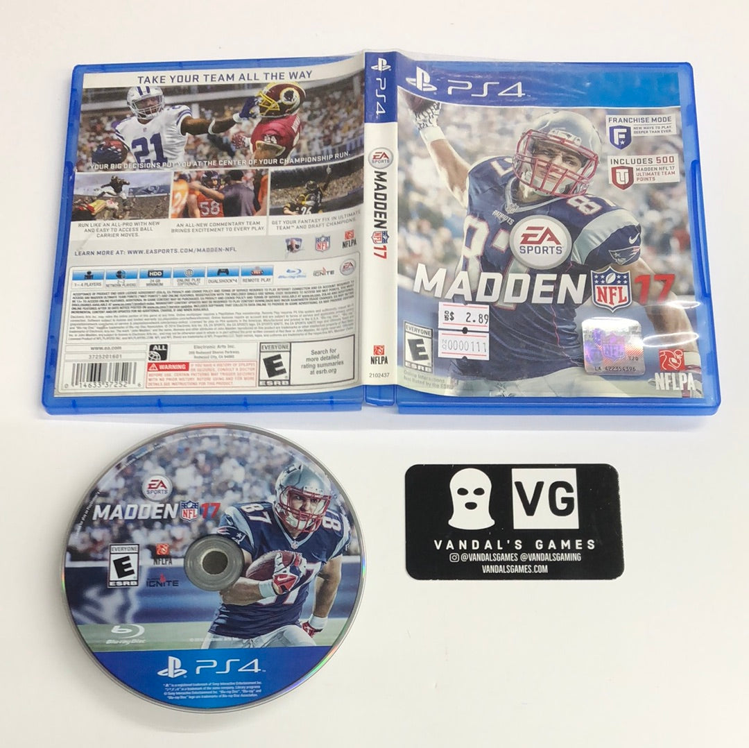 Ps4 - Madden NFL 17 Free Point Cover (No Points) PlayStation 4 W/ Case #111