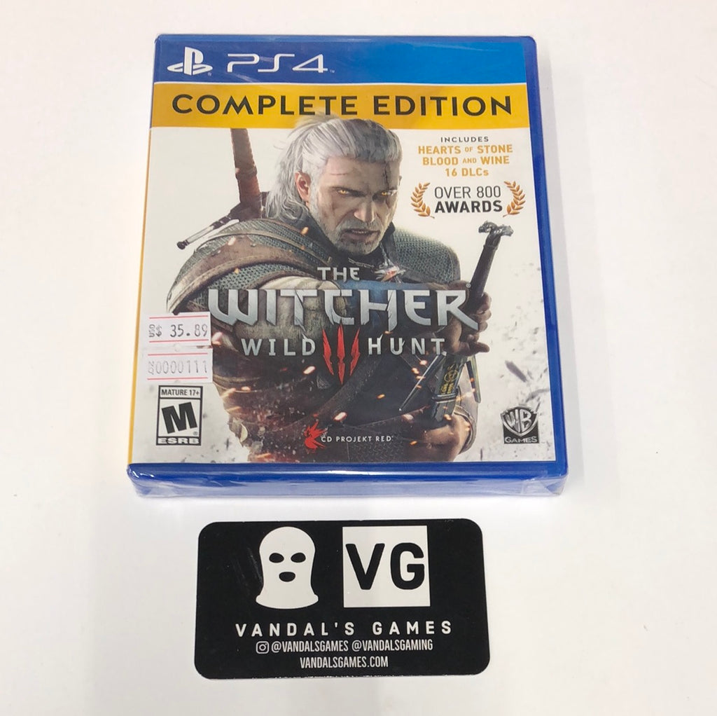 The Witcher Wild Hunt. Sony Playstation 4 PS4 Game. With manuals