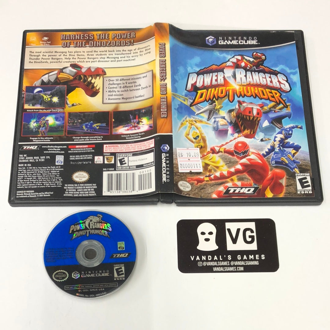 Gamecube - Power Rangers Dino Thunder Nintendo Gamecube W/ Case #111