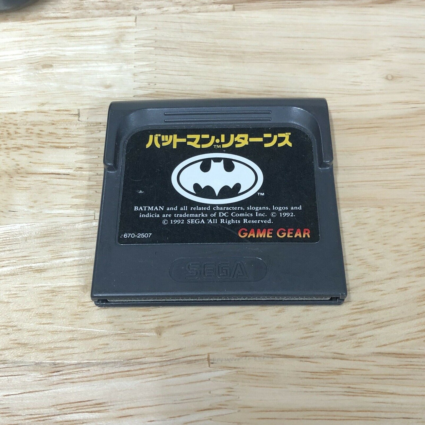 Game Gear - Batman Returns Sega Game Gear Cart Only Japan