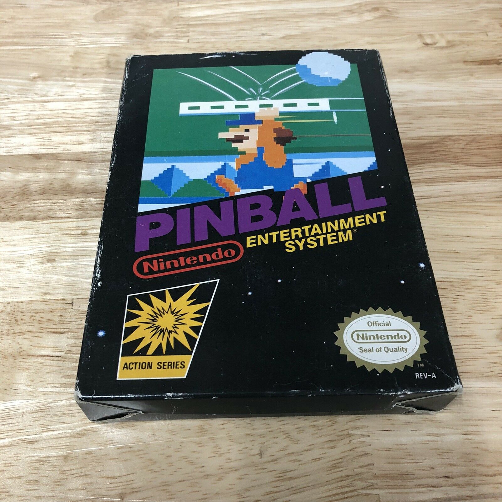 NES - Pinball Nintendo Entertainment System 1985 Complete No Styrofoam