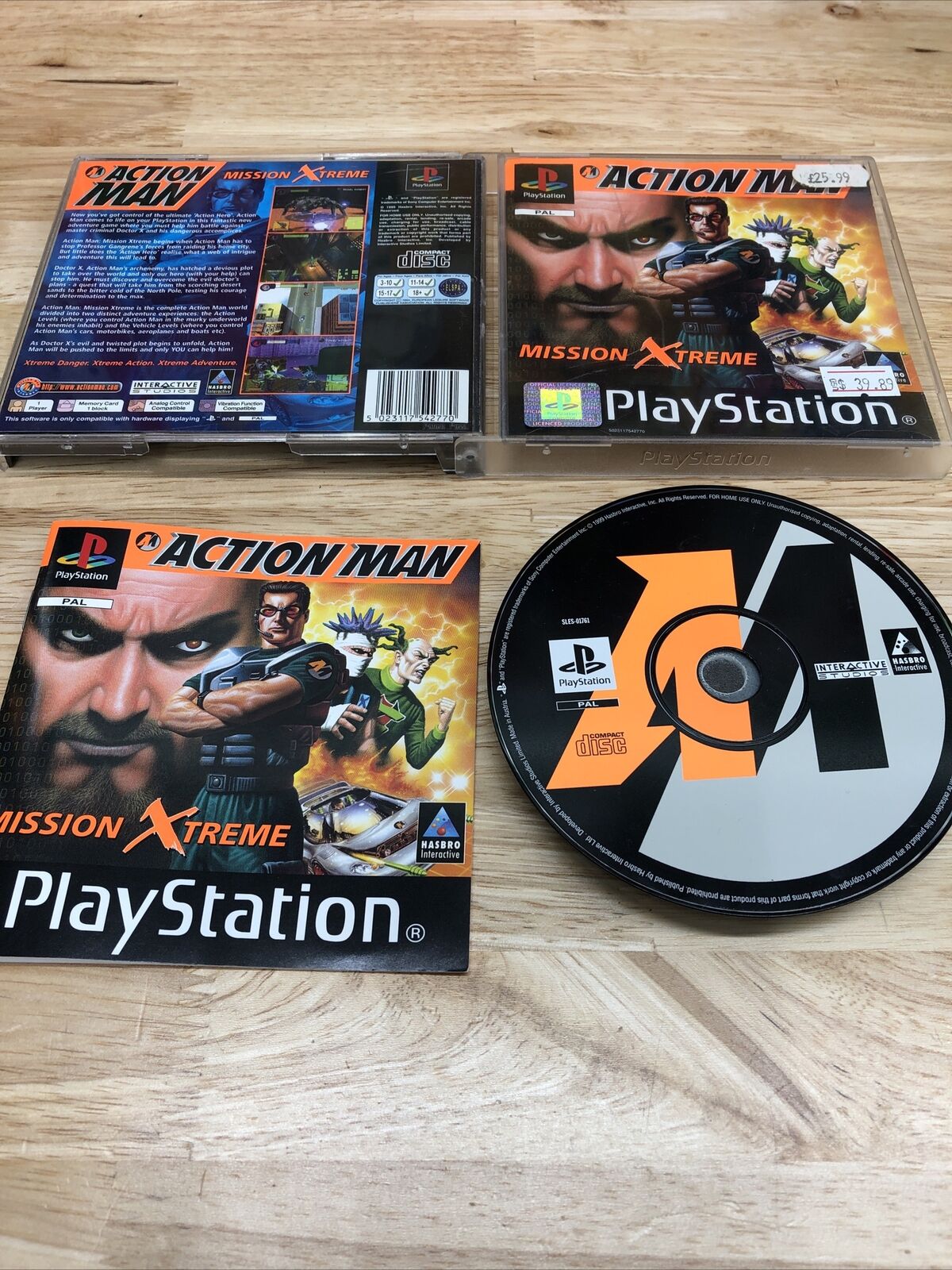Ps1 - Action Man: Mission Extreme Untested PlayStation 1 2000 Complete PAL VERSION *