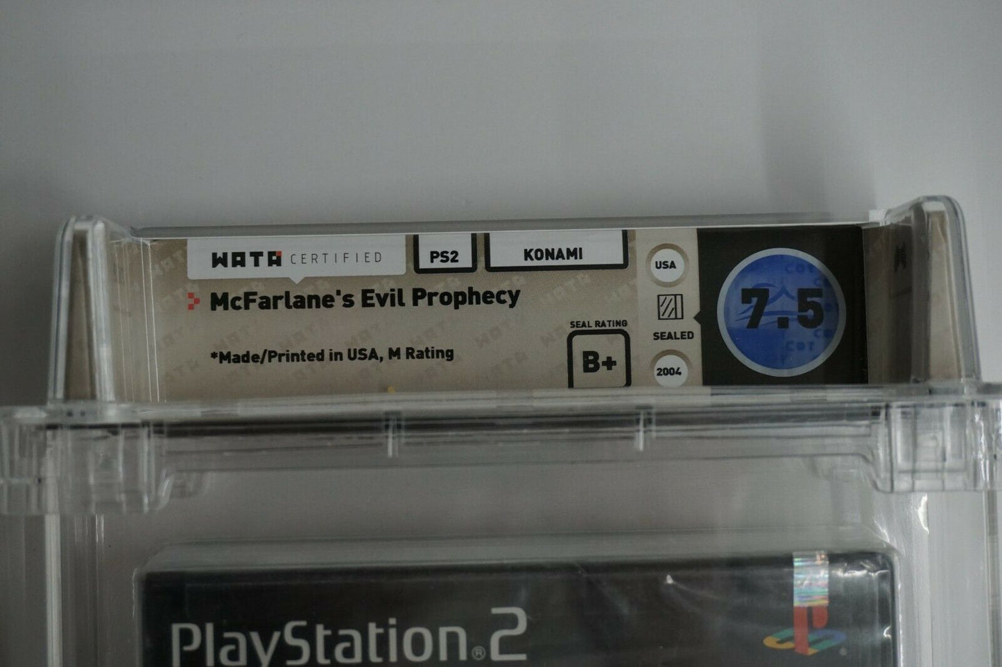 Graded - Ps2 Mcfarlane's Evil Prophecy Wata 7.5 B+ VGA Playstation 2 Brand New