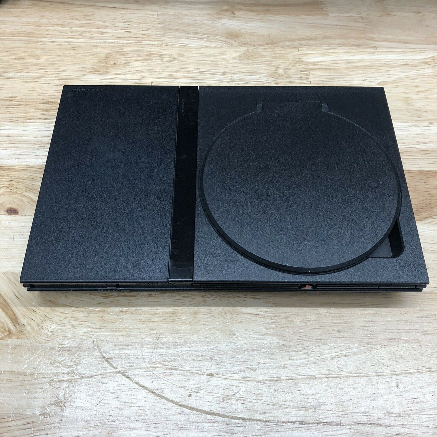 PS2 - Sony PlayStation 2 Console Black Mod Swap Disc Case Shell Black Slim Lid