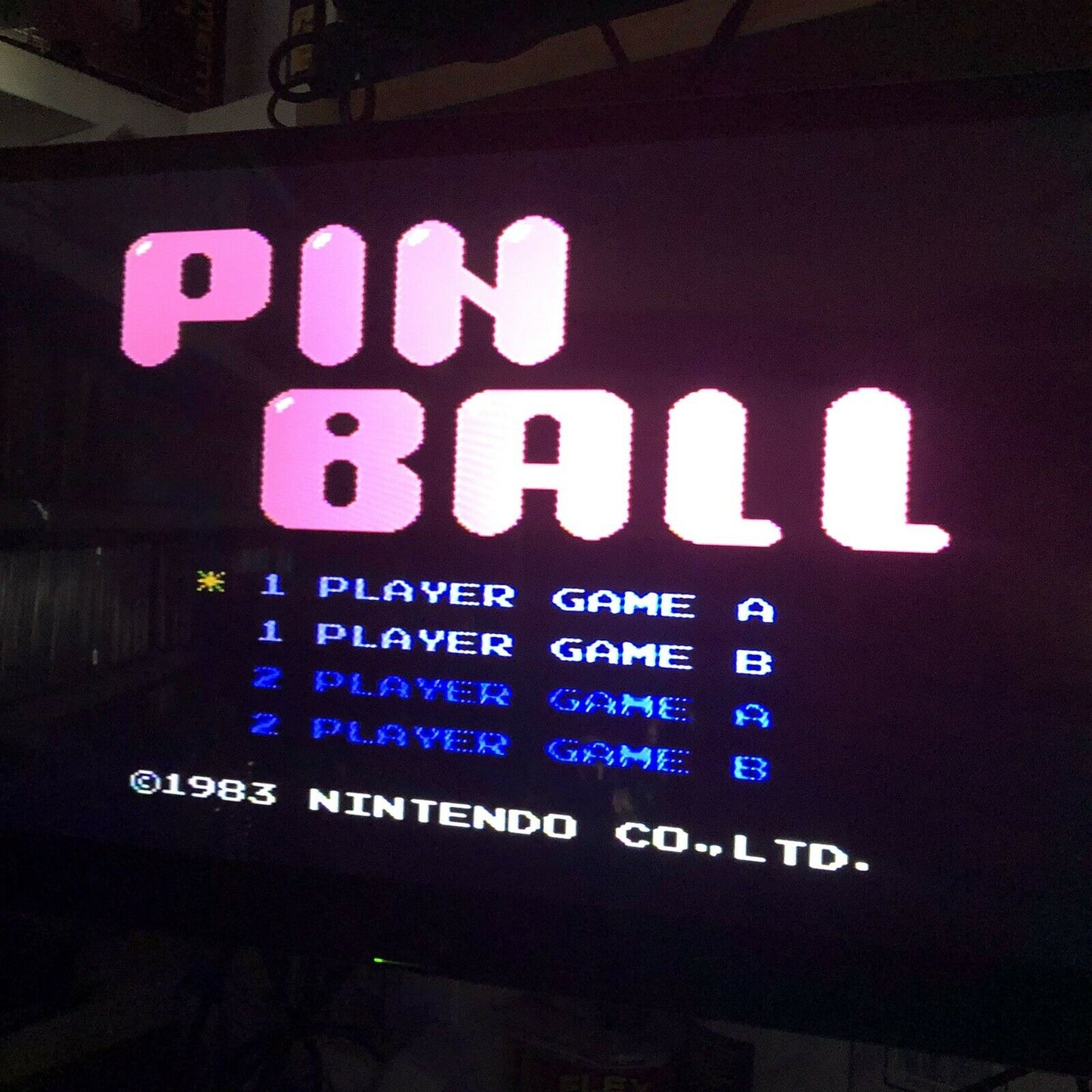 NES - Pinball Nintendo Entertainment System 1985 Complete No Styrofoam
