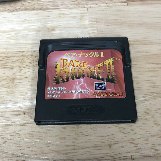 Game Gear - Bare knuckle 2 II Sega Game Gear Cart Only Japan